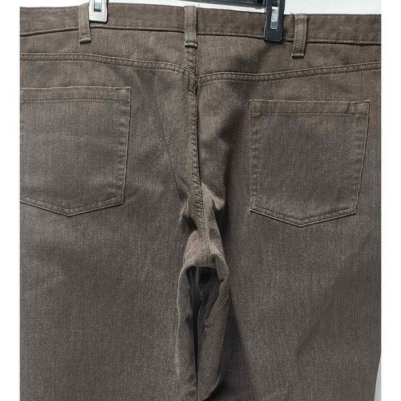 Kenneth Cole Size 42x30 Brown Pants 5 Pocket Adult Flat Front- Perfect Condition - Picture 8 of 12